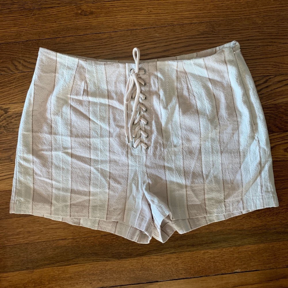 Urban Outfitters lace up shorts